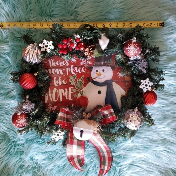Handmade Christmas plaid truck wreath - Picture 2 of 3